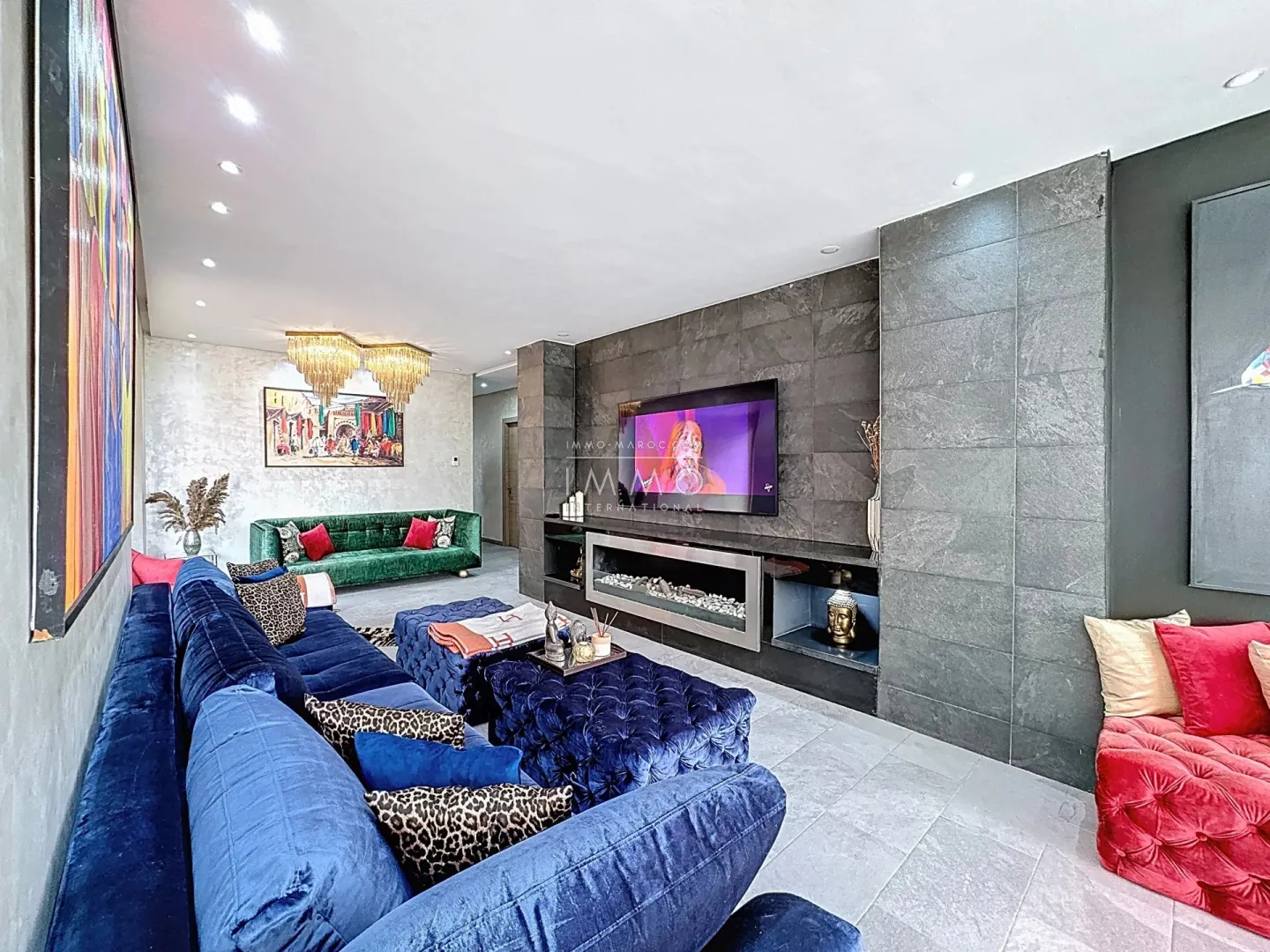 Appartement à vendre agdal – 3 chambres – 106 m² – 2ème étage – meublé – résidence fermée sécurisée