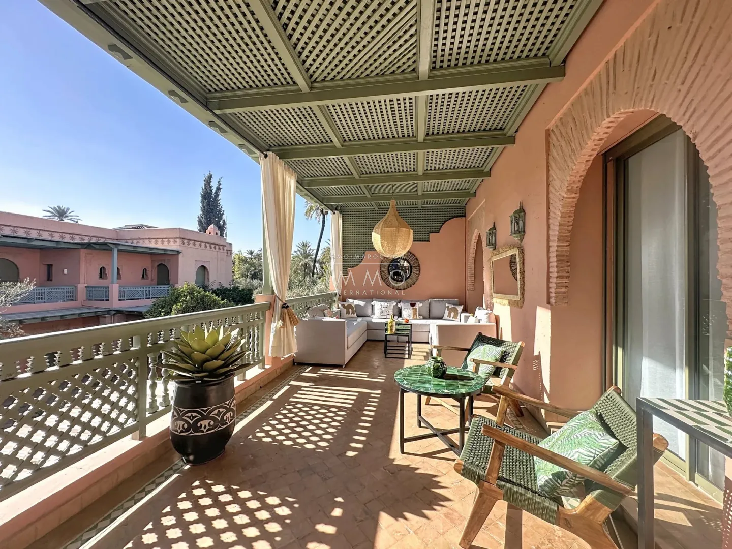 Appartement de prestige en palmeraie – terrasse plein sud – 118 m² – résidence sécurisée