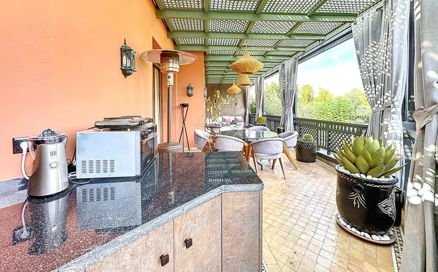 Appartement de charme – palmeraie de marrakech – 133 m² – résidence de prestige sécurisée