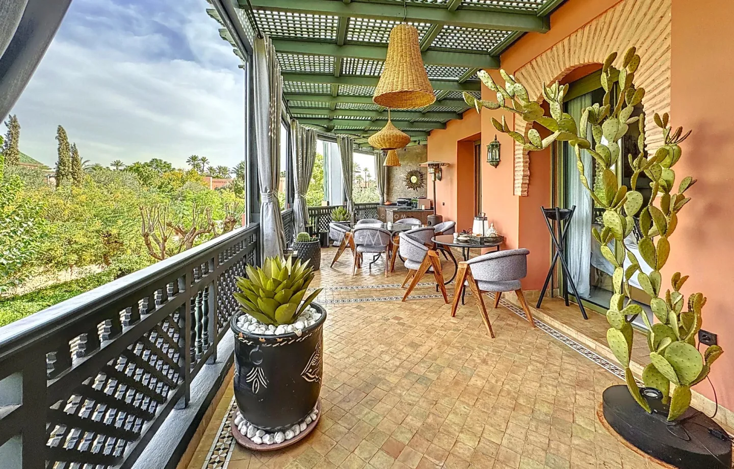 Appartement de charme – palmeraie de marrakech – 133 m² – résidence de prestige sécurisée