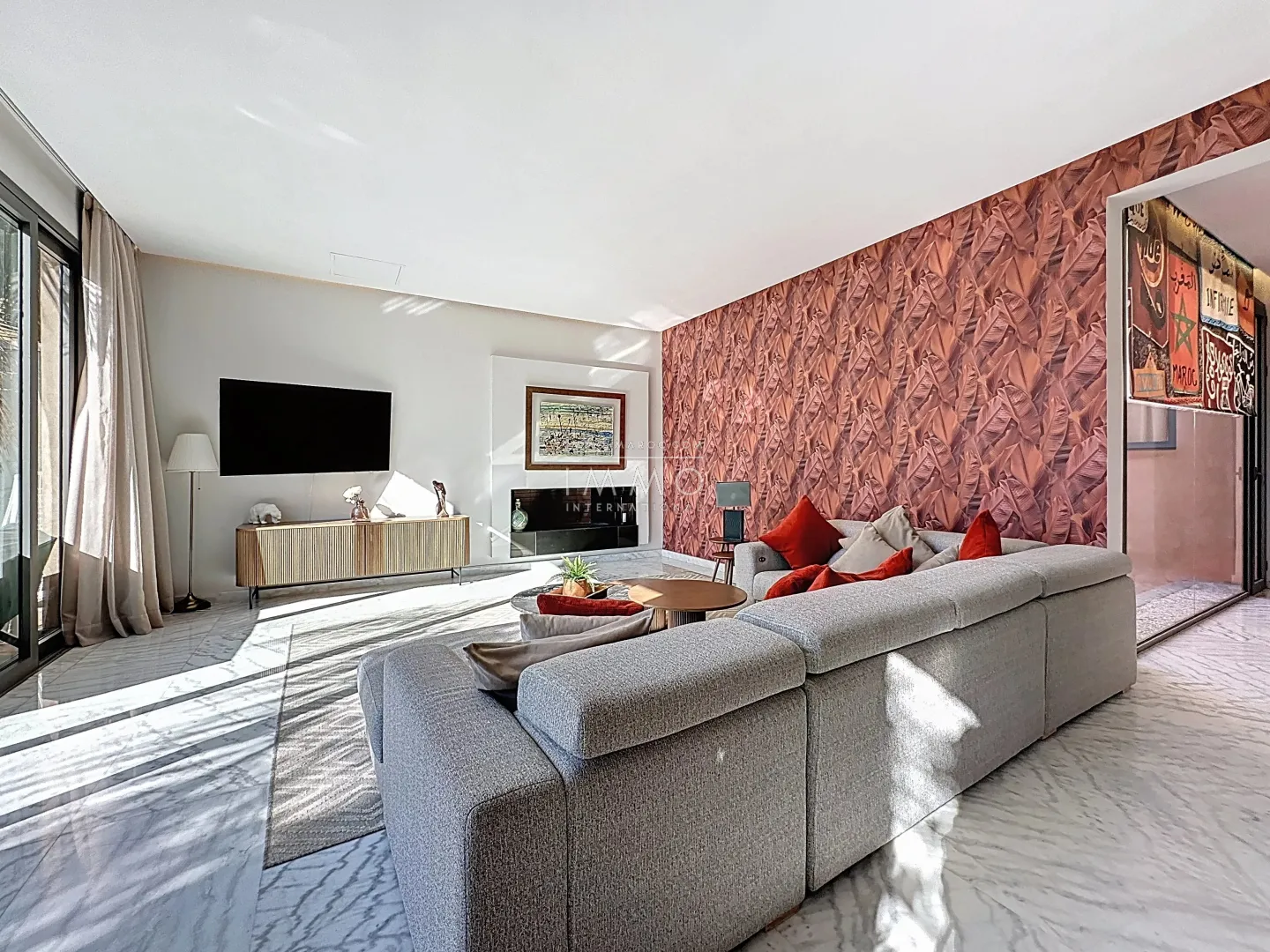 Appartement contemporain à vendre route de ouarzazate marrakech - 2 chambres - 147m² - vue atlas