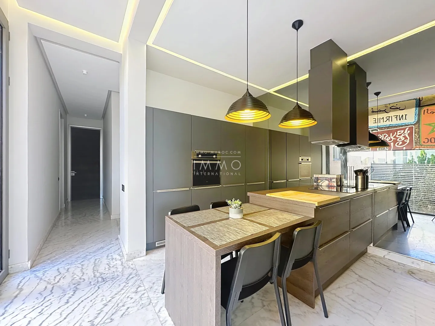 Appartement contemporain à vendre route de ouarzazate marrakech - 2 chambres - 147m² - vue atlas