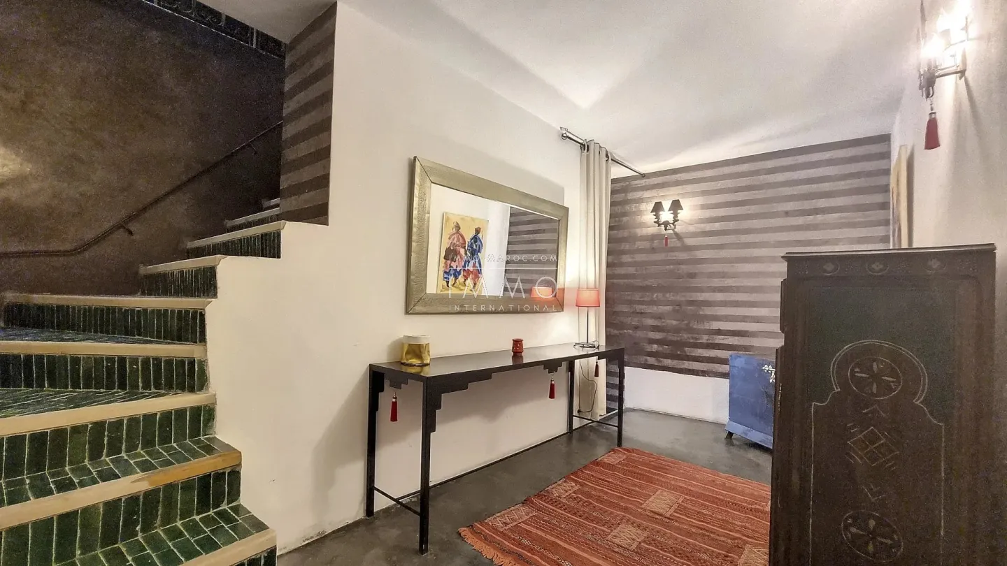 Riad à vendre – riad laarouss – 4 chambres – piscine – vue atlas & toits médina – accès voiture – maison d'hôtes possible