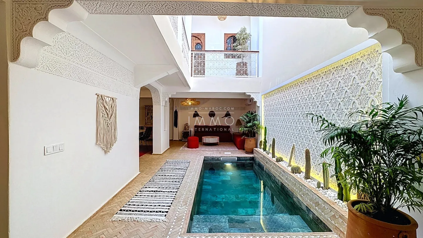 Riad rénové a vendre au cœur de la médina marrakech