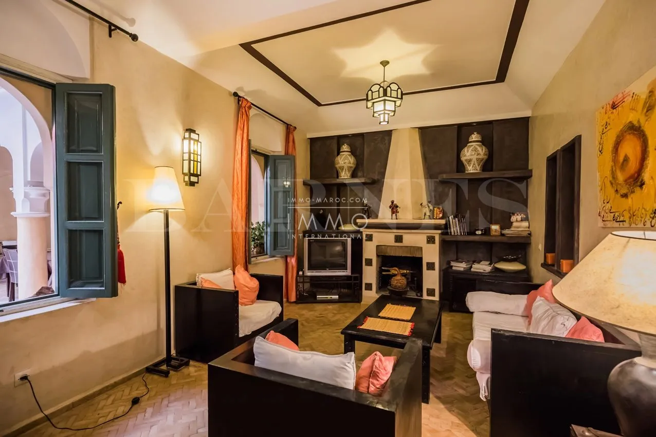 Riad à vendre – dar el bacha – 6 chambres – maison d'hôtes – douiria – bassin terrasse – maison d'hôtes possible