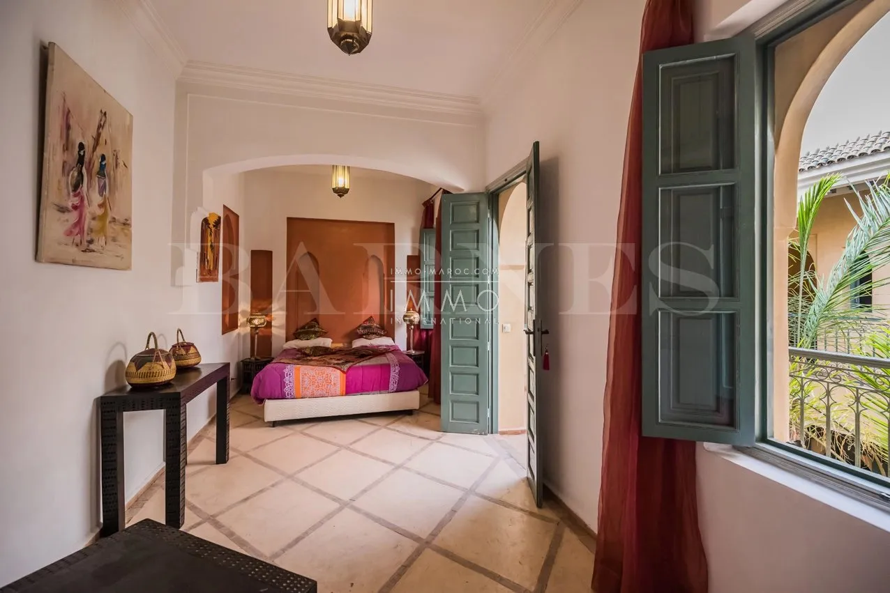 Riad à vendre – dar el bacha – 6 chambres – maison d'hôtes – douiria – bassin terrasse – maison d'hôtes possible