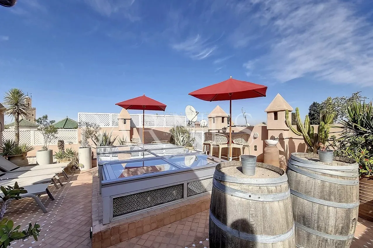 Riad d'habitation luxueux à vendre dar el bacha marrakech - 108m² au sol - 192m² construits - maison d'hôtes possible