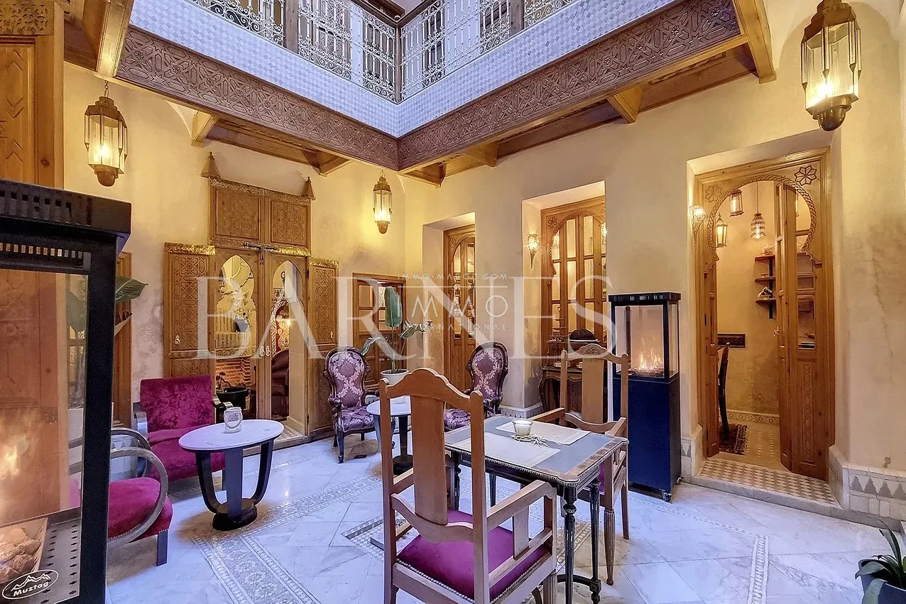 Riad d'habitation luxueux à vendre dar el bacha marrakech - 108m² au sol - 192m² construits - maison d'hôtes possible