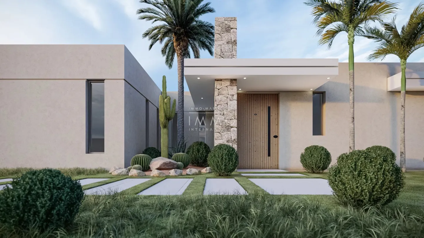Villa à vendre route d'amizmiz marrakech – 3 suites – en construction – terrain 1 150 m²