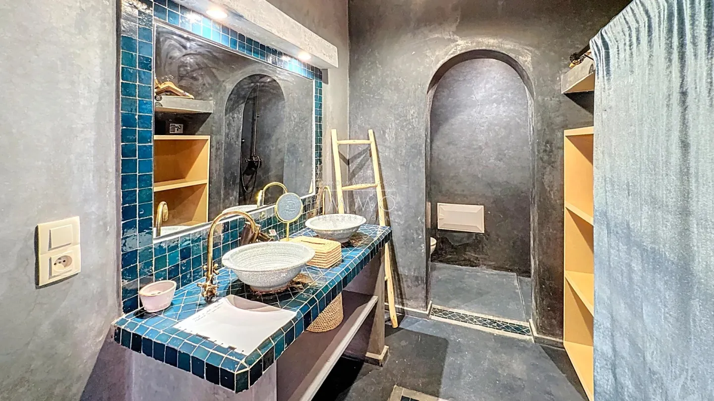 Riad à vendre – riad larousse – 4 chambres – titré – bassin chauffé – rénové matériaux nobles – maison d'hôtes possible