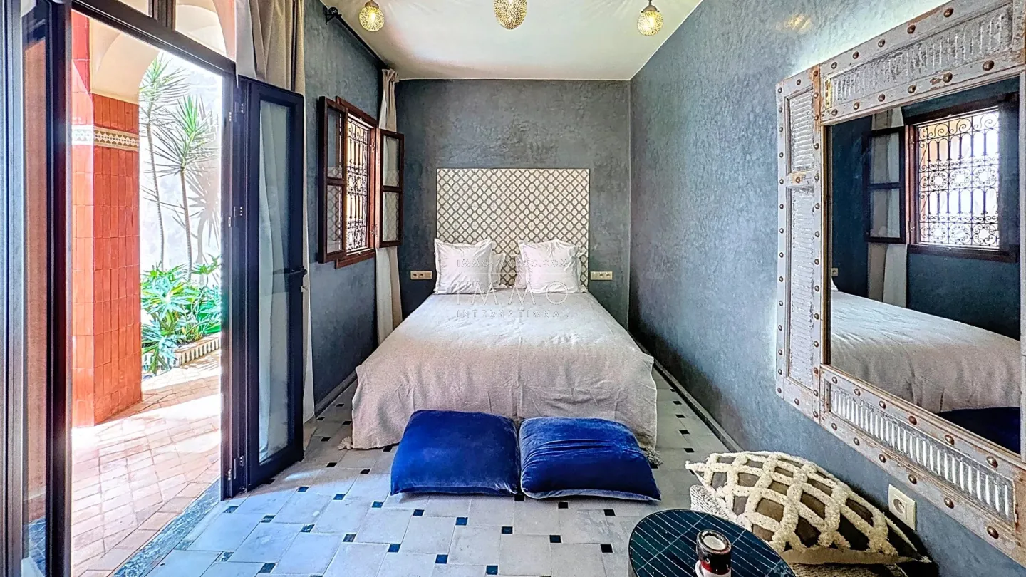 Riad à vendre – riad larousse – 4 chambres – titré – bassin chauffé – rénové matériaux nobles – maison d'hôtes possible