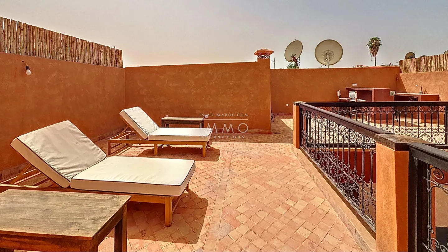 Riad à vendre – riad larousse – 4 chambres – titré – bassin chauffé – rénové matériaux nobles – maison d'hôtes possible