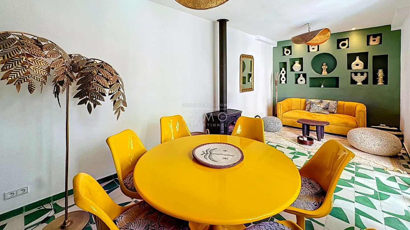 Riad à vendre – kasbah – 3 chambres – beldi chic – piscine – titré – meublé clé en main