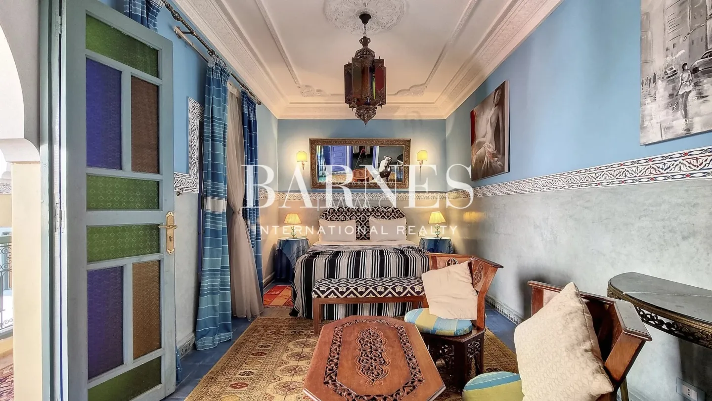 Riad maison d'hôtes en exploitation à vendre derb dabachi marrakech - 200m² - 5 chambres