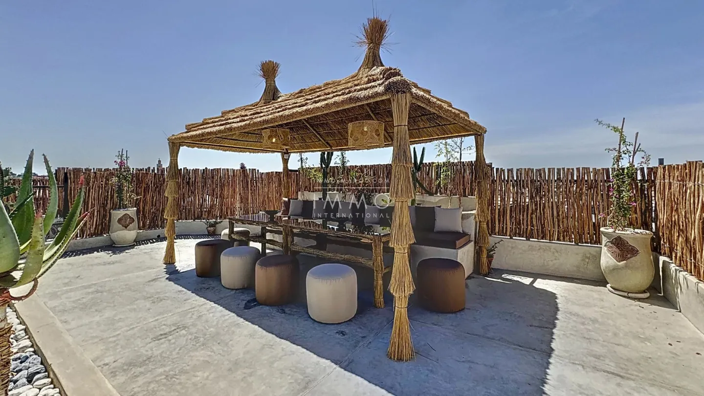 Riad à vendre – ben salah – 5 suites – hammam & spa – bassin patio – vue 360° atlas – clé en main – maison d'hôtes possible