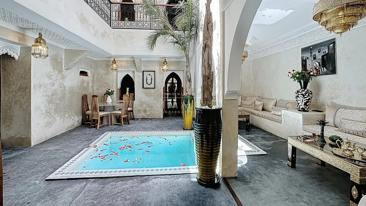 Riad à vendre – ben salah – 5 suites – hammam & spa – bassin patio – vue 360° atlas – clé en main – maison d'hôtes possible