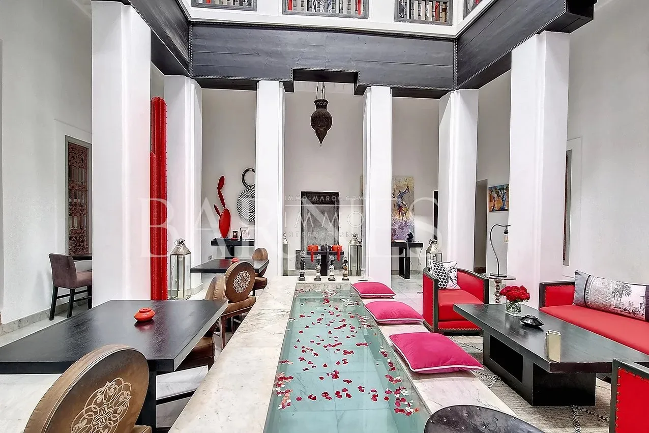Riad maison d'hôtes à vendre rahba lakdima marrakech - 186m² - 5 chambres - licences d'exploitation