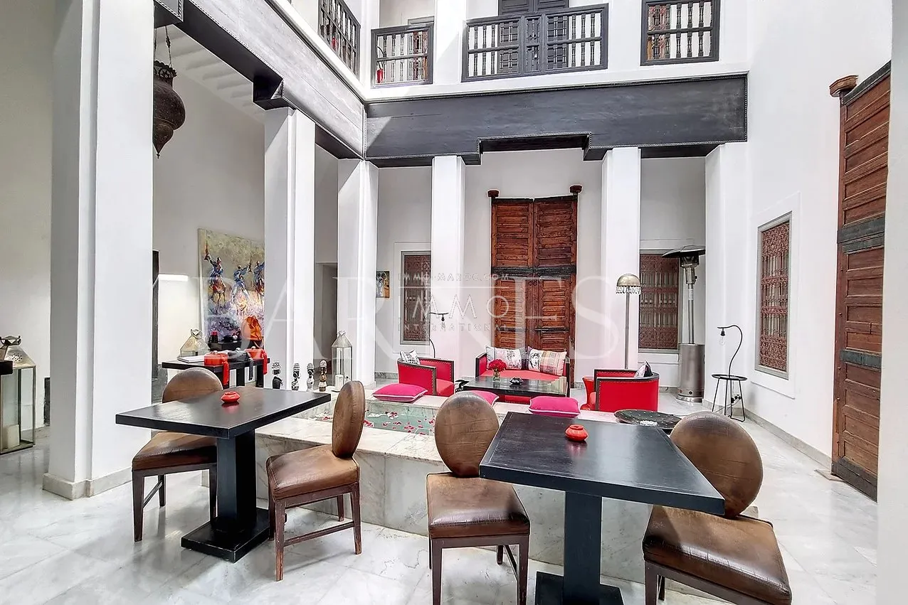 Riad maison d'hôtes à vendre rahba lakdima marrakech - 186m² - 5 chambres - licences d'exploitation