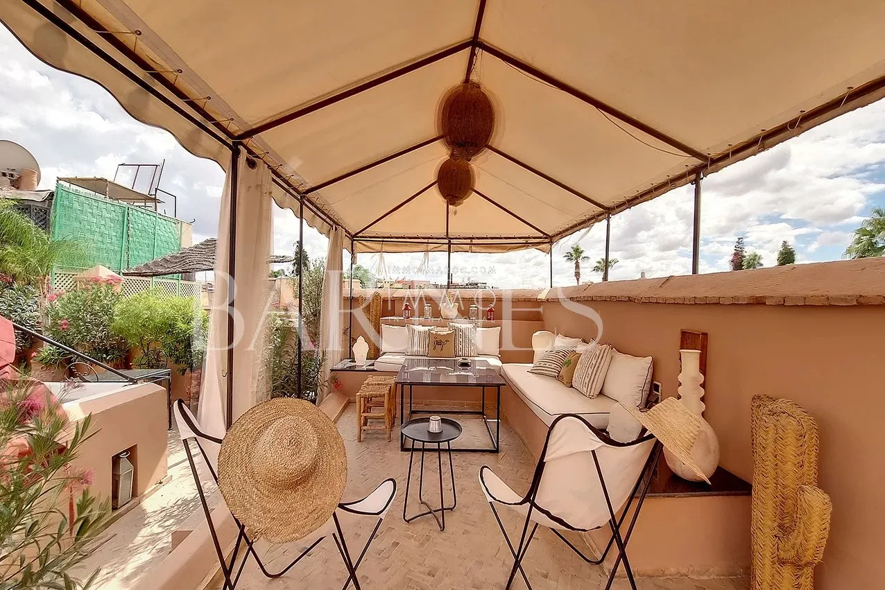 Riad maison d'hôtes à vendre rahba lakdima marrakech - 186m² - 5 chambres - licences d'exploitation