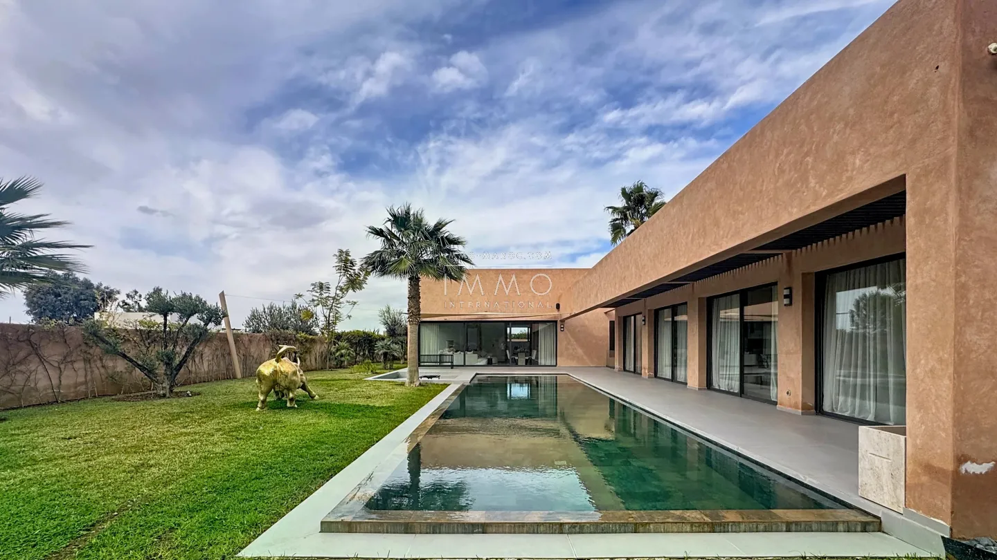 Villa contemporaine neuve à vendre – route de l'ourika – 4 suites – vue atlas