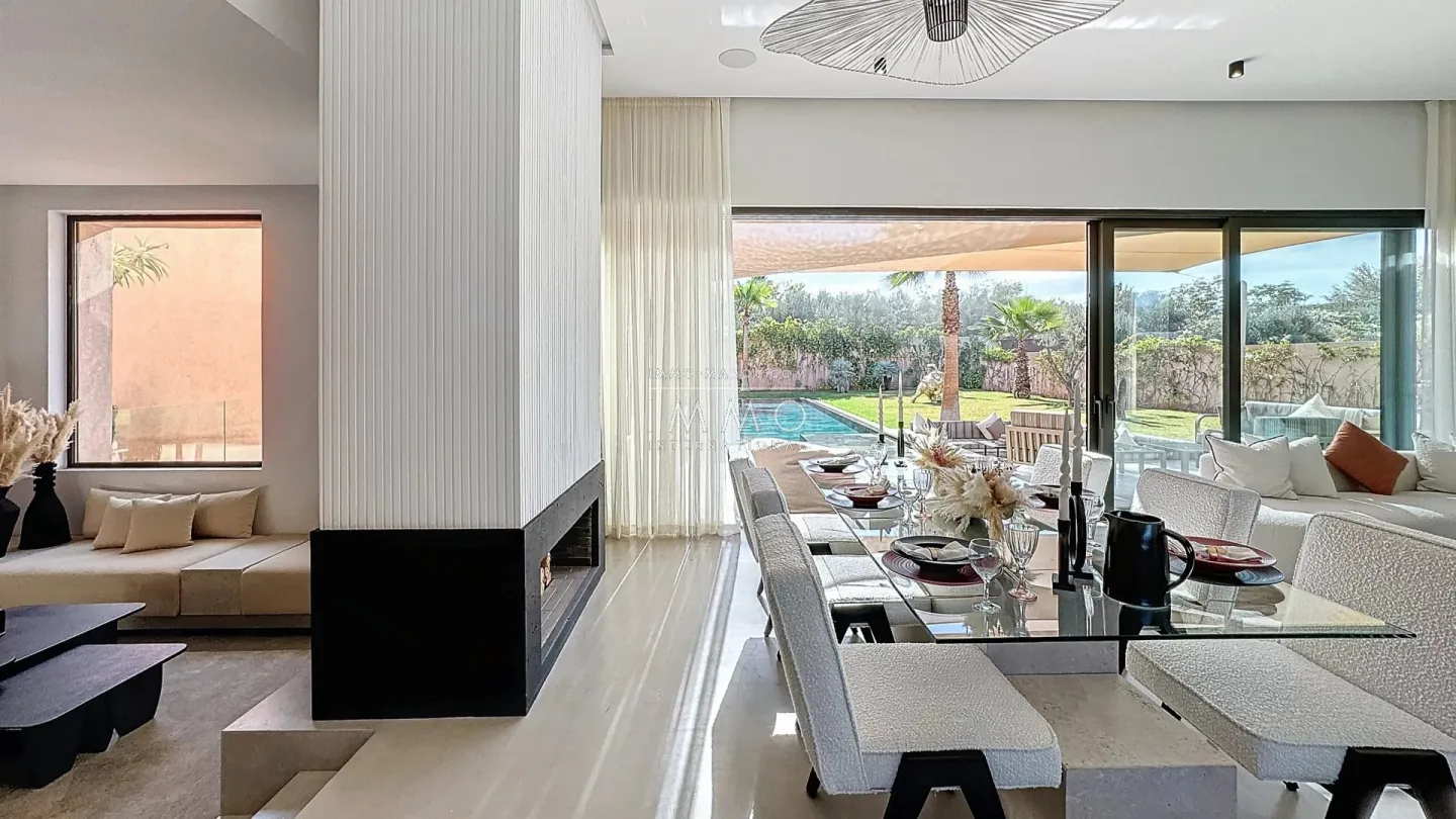Villa contemporaine neuve à vendre – route de l'ourika – 4 suites – vue atlas