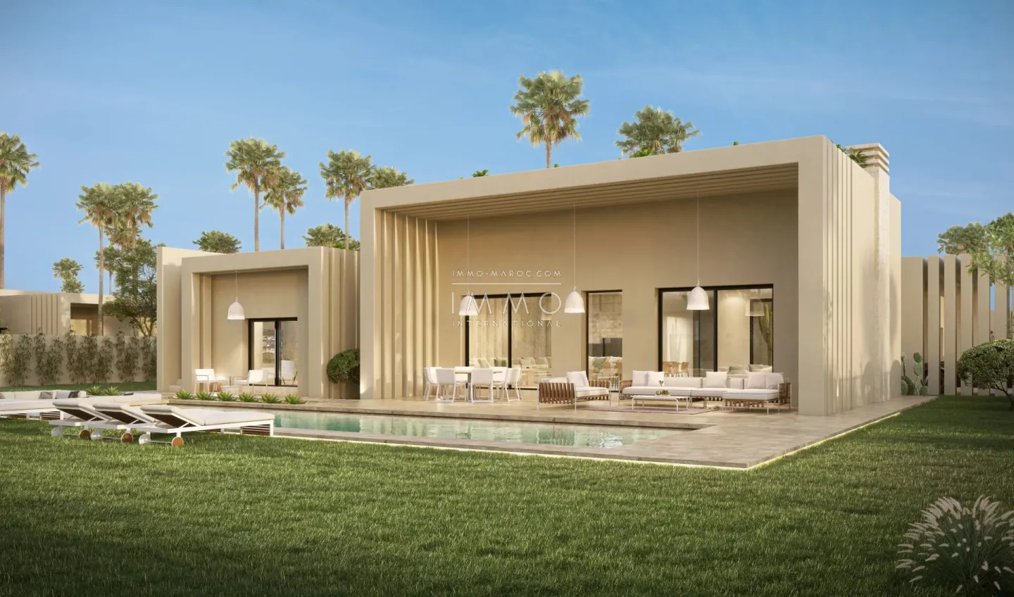 Villa contemporaine écoresponsable sur la route de l'ourika – 4 chambres – terrain 1 100 m²