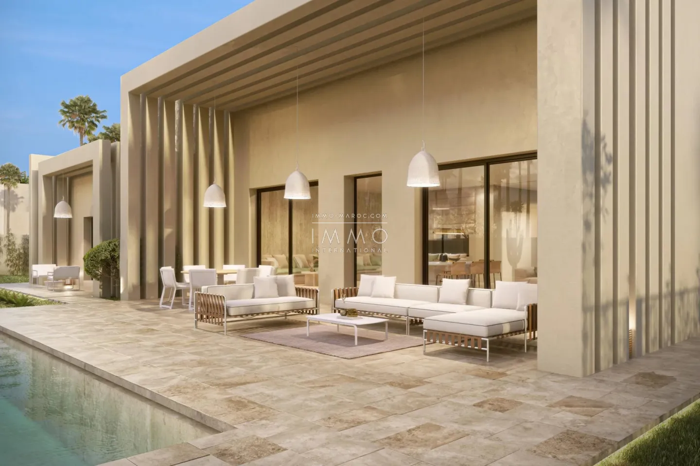 Villa contemporaine écoresponsable sur la route de l'ourika – 4 chambres – terrain 1 100 m²