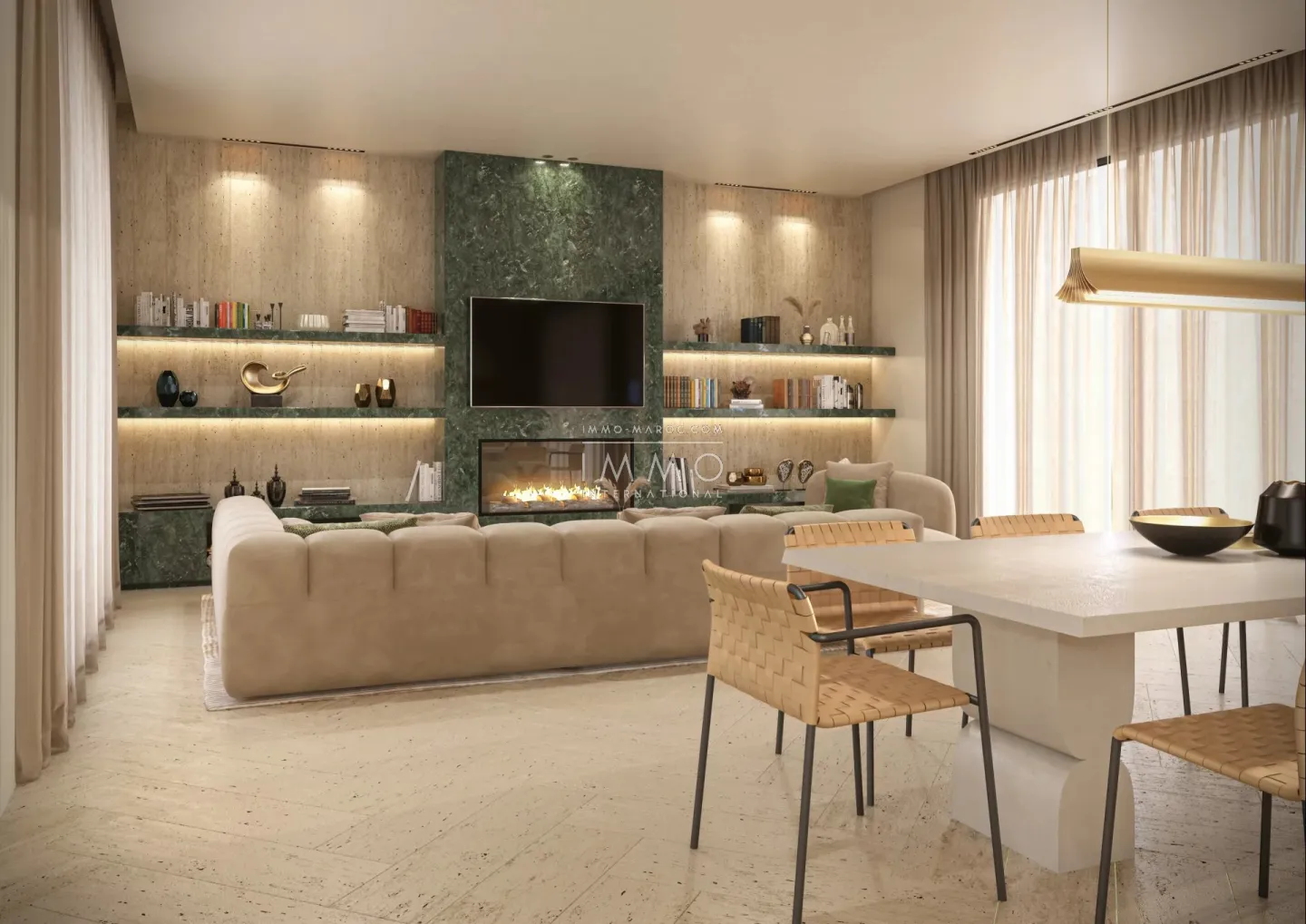 Villa contemporaine écoresponsable sur la route de l'ourika – 4 chambres – terrain 1 100 m²