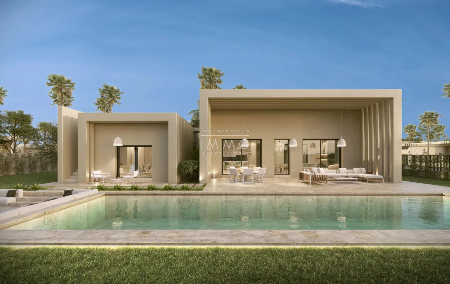 Villa contemporaine écoresponsable sur la route de l'ourika – 4 chambres – terrain 1 100 m²