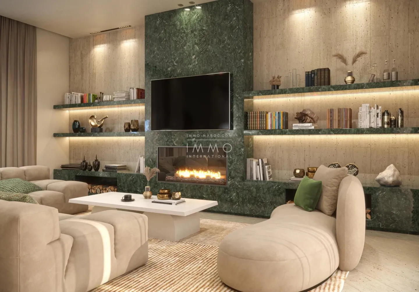 Villa contemporaine écoresponsable sur la route de l'ourika – 4 chambres – terrain 1 100 m²