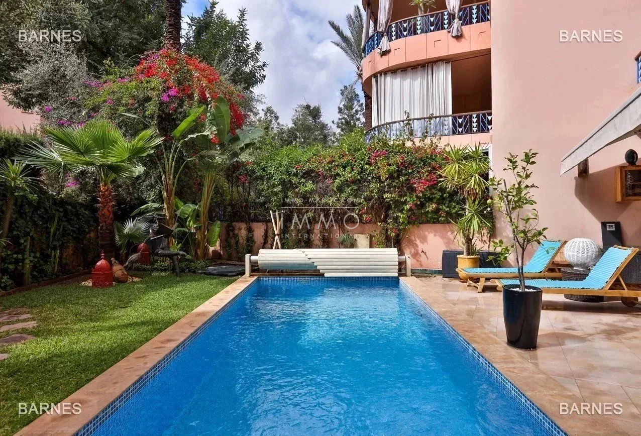 Duplex avec piscine privée à vendre hivernage marrakech - 3 chambres - 198m² + jardin 242m²