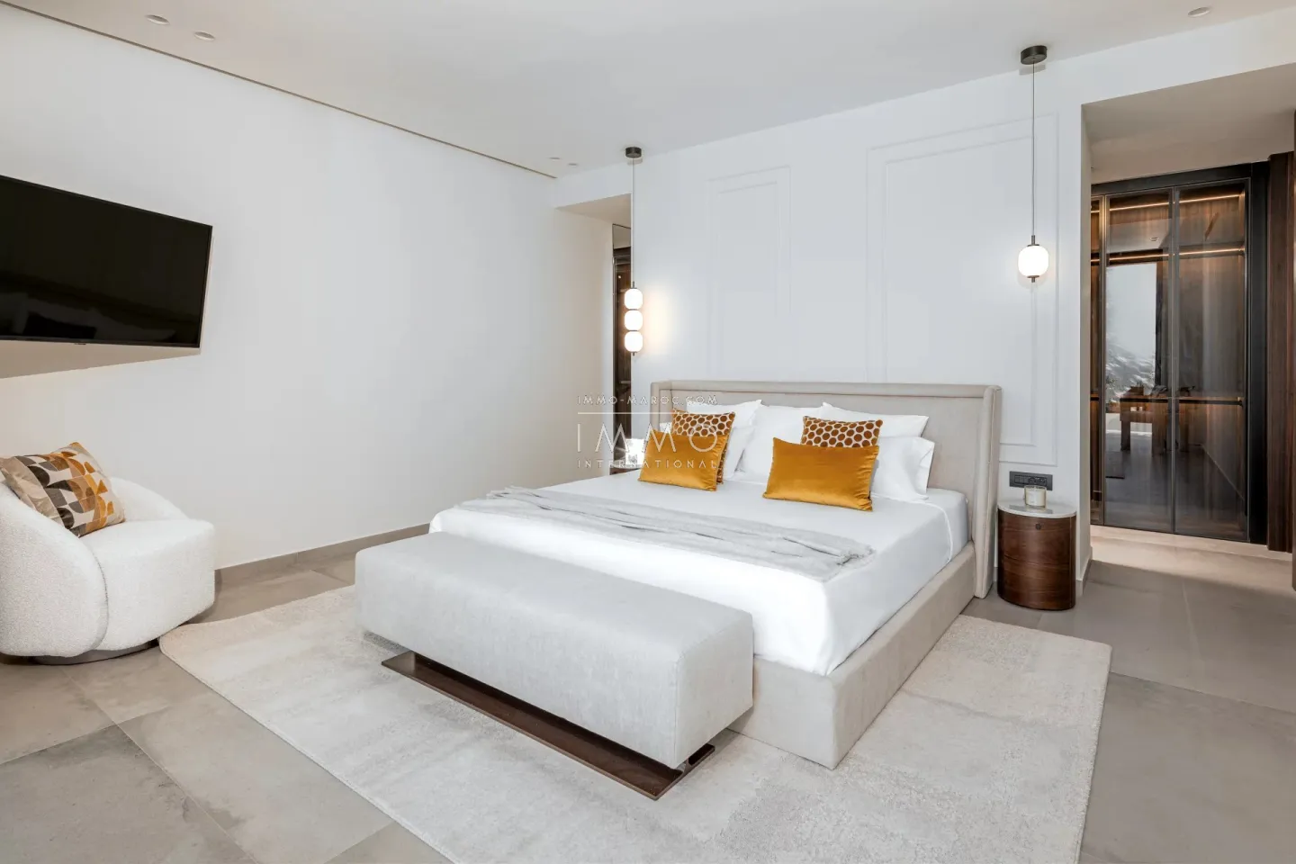 Villa contemporaine de plain-pied à vendre – route de l'ourika – 4 suites