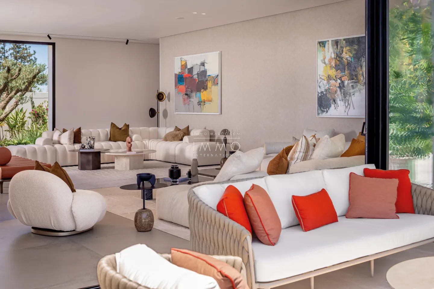 Villa contemporaine de plain-pied à vendre – route de l'ourika – 4 suites