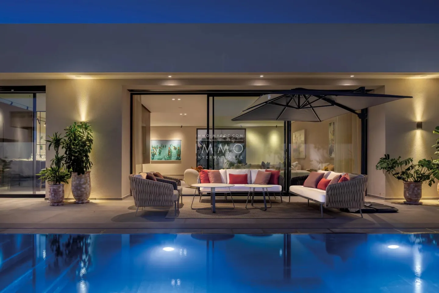 Villa contemporaine de plain-pied à vendre – route de l'ourika – 4 suites