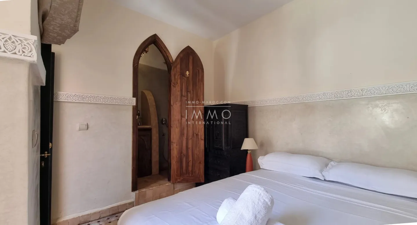 Riad à vendre – sidi mimoun – 5 chambres – hammam – terrasse vue koutoubia – vue 360° médina – maison d'hôtes possible