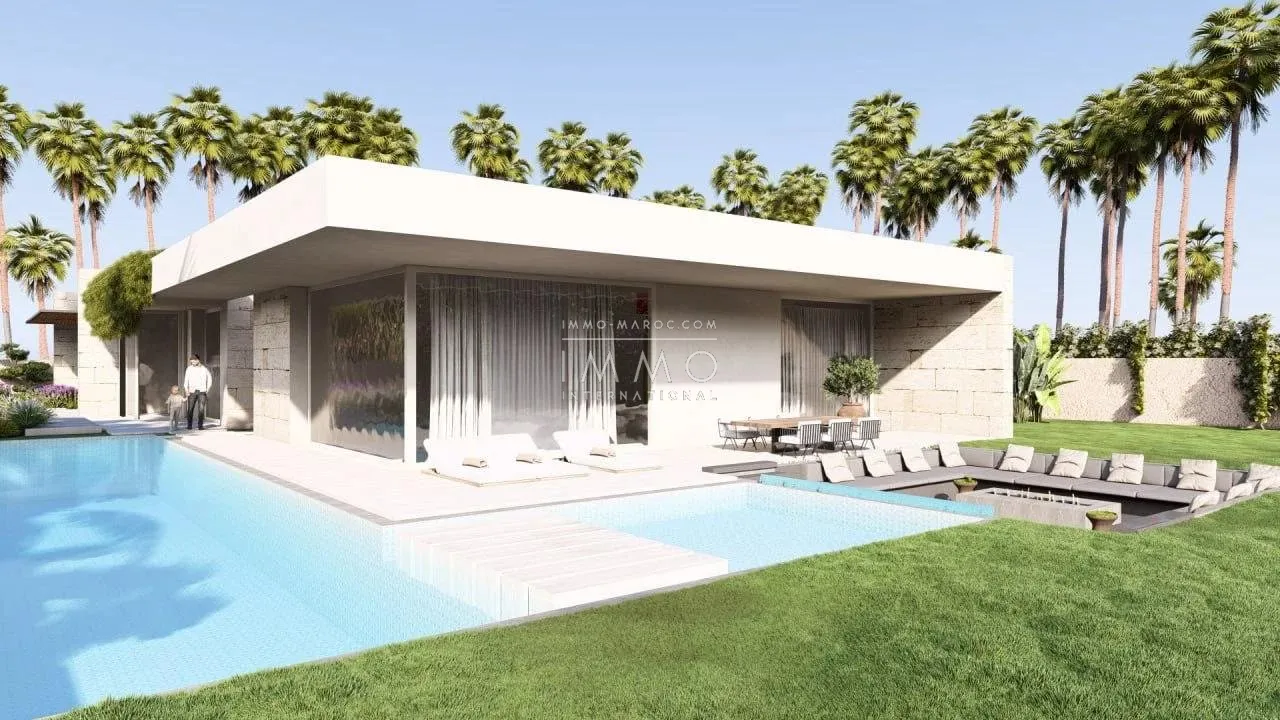 Villa contemporaine neuve à vendre – route d'amizmiz – 4 suites – terrain 1 515 m²