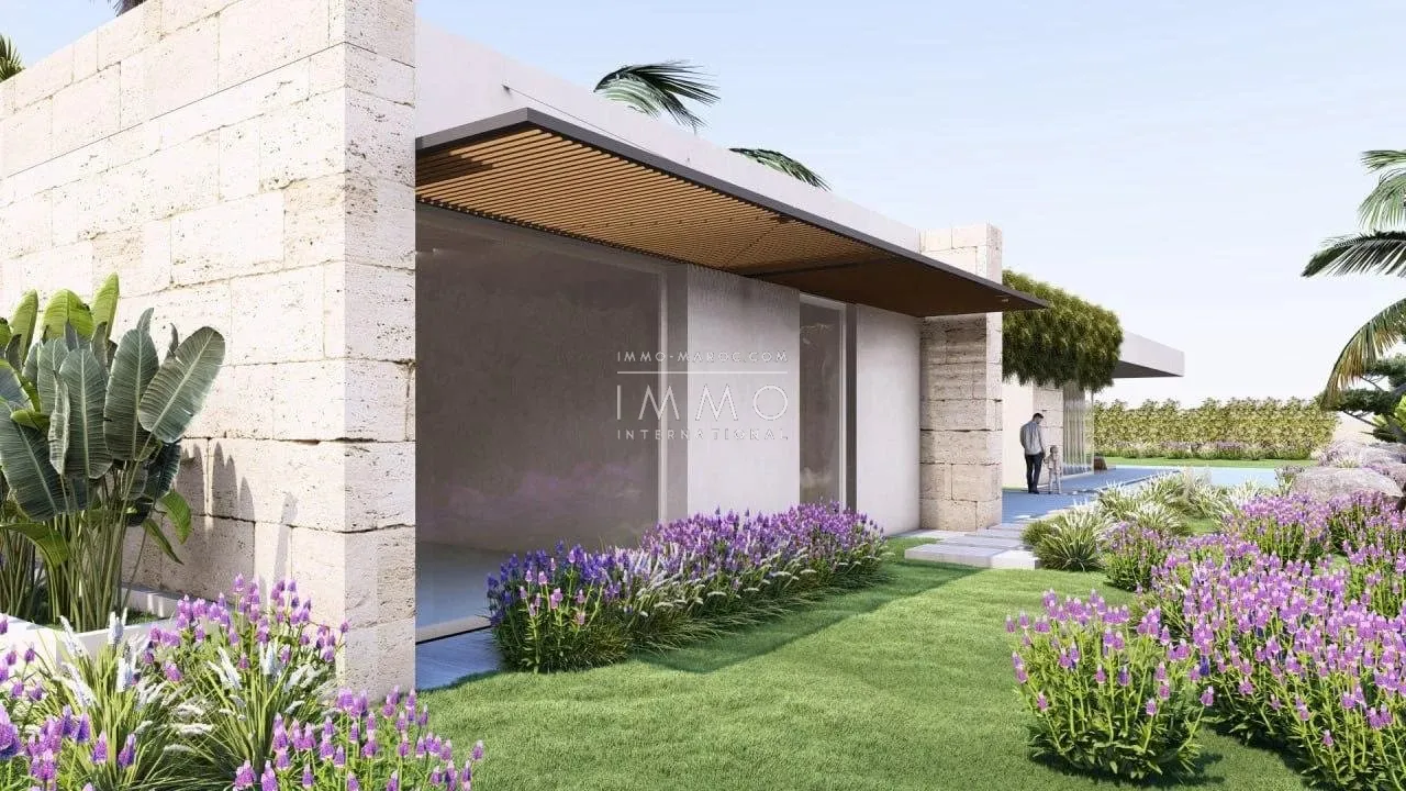 Villa contemporaine neuve à vendre – route d'amizmiz – 4 suites – terrain 1 515 m²