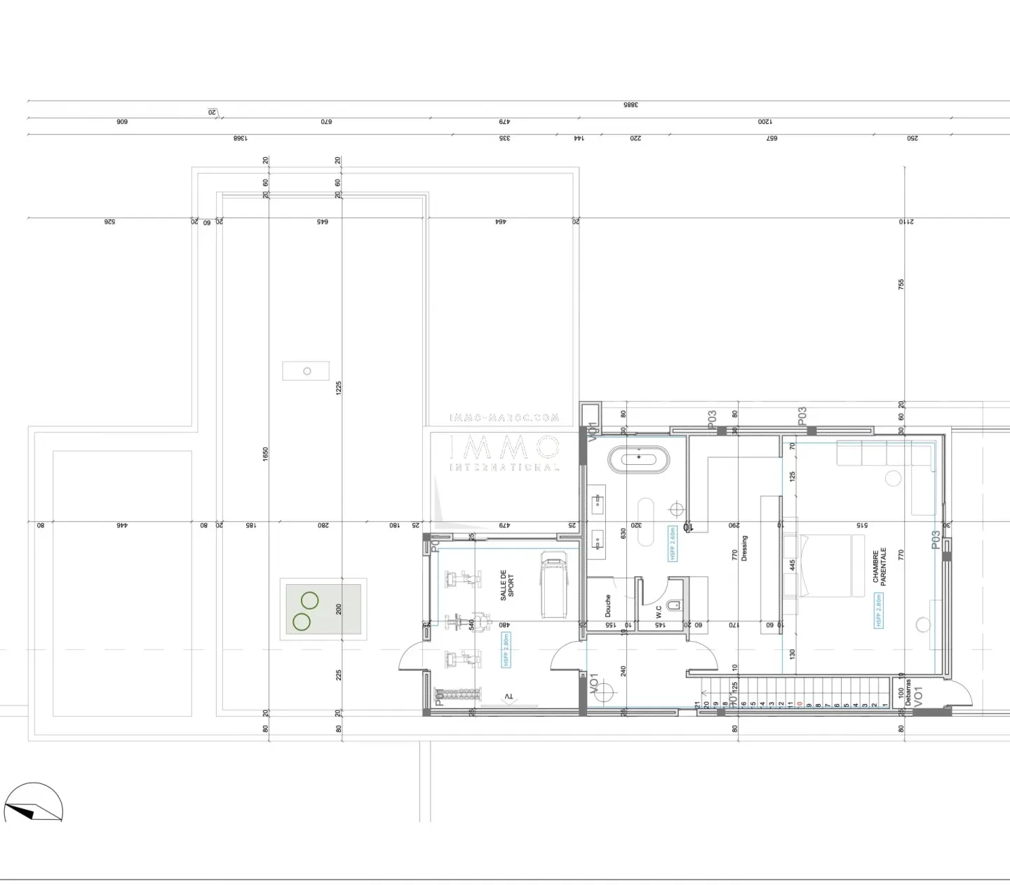 Marrakech route d'amizmiz, villa type 1 - 4 chambres