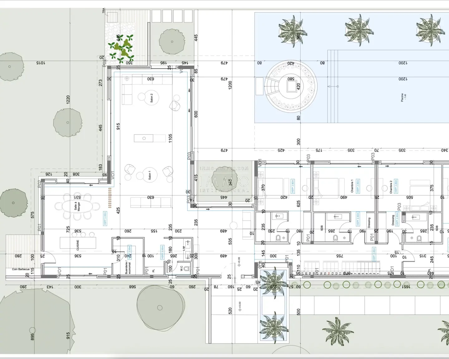 Marrakech route d'amizmiz, villa type 1 - 4 chambres