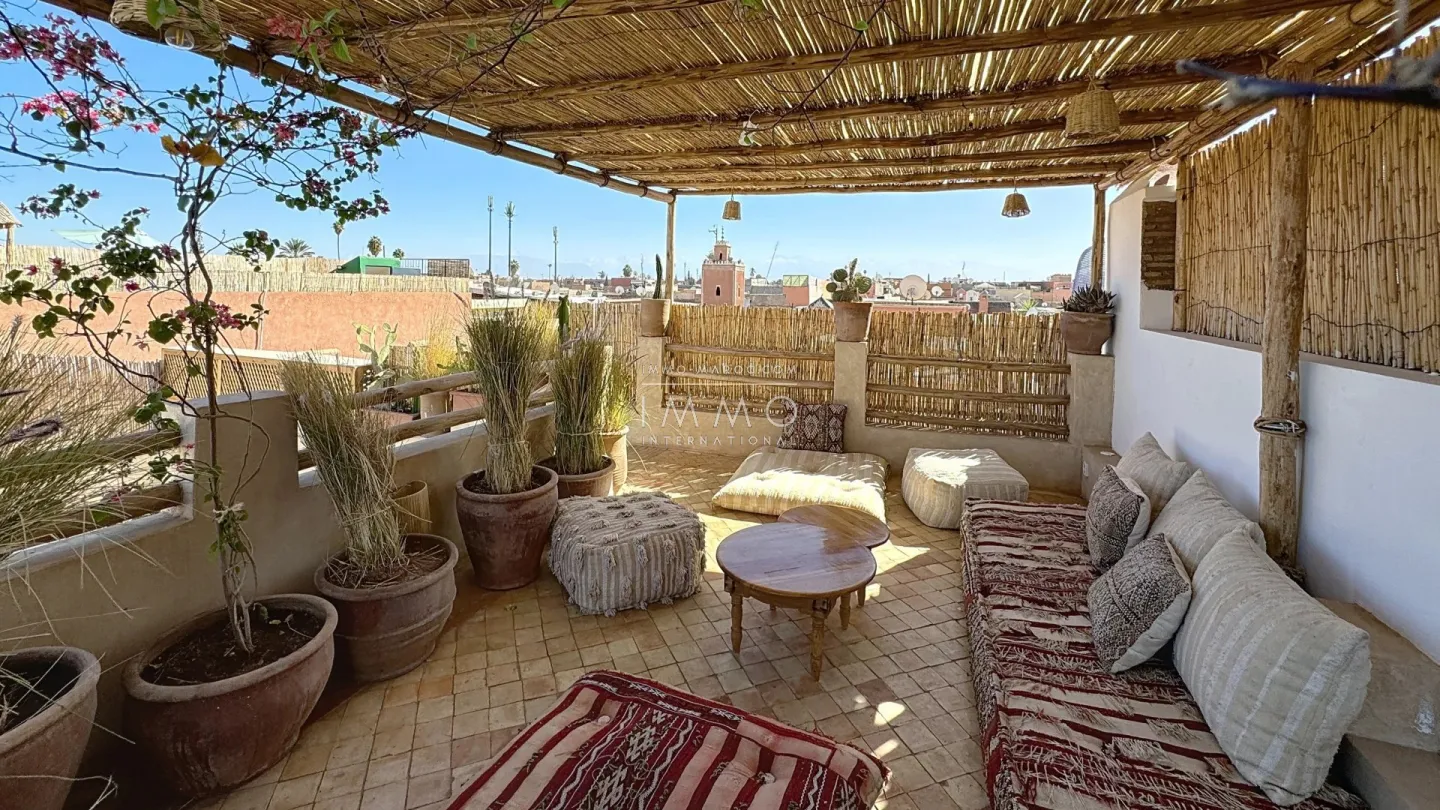 Riad à vendre – derb dabachi – 4 suites – rénové 2023 – terrasse panoramique médina – finitions haut de gamme – maison d'hôtes possible