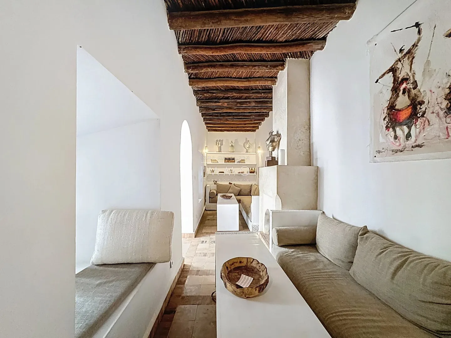 Riad à vendre – bab doukkala – 7 chambres – maison d'hôtes beldi chic – bassin chauffé – spa & hammam – potentiel hôtelier