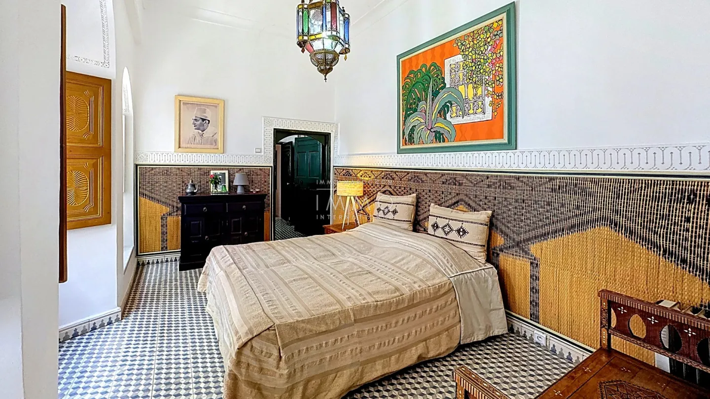 Riad à vendre – riad zitoun kedim – 6 suites – hammam – bassin rooftop – vue koutoubia – architecture traditionnelle – maison d'hôtes possible