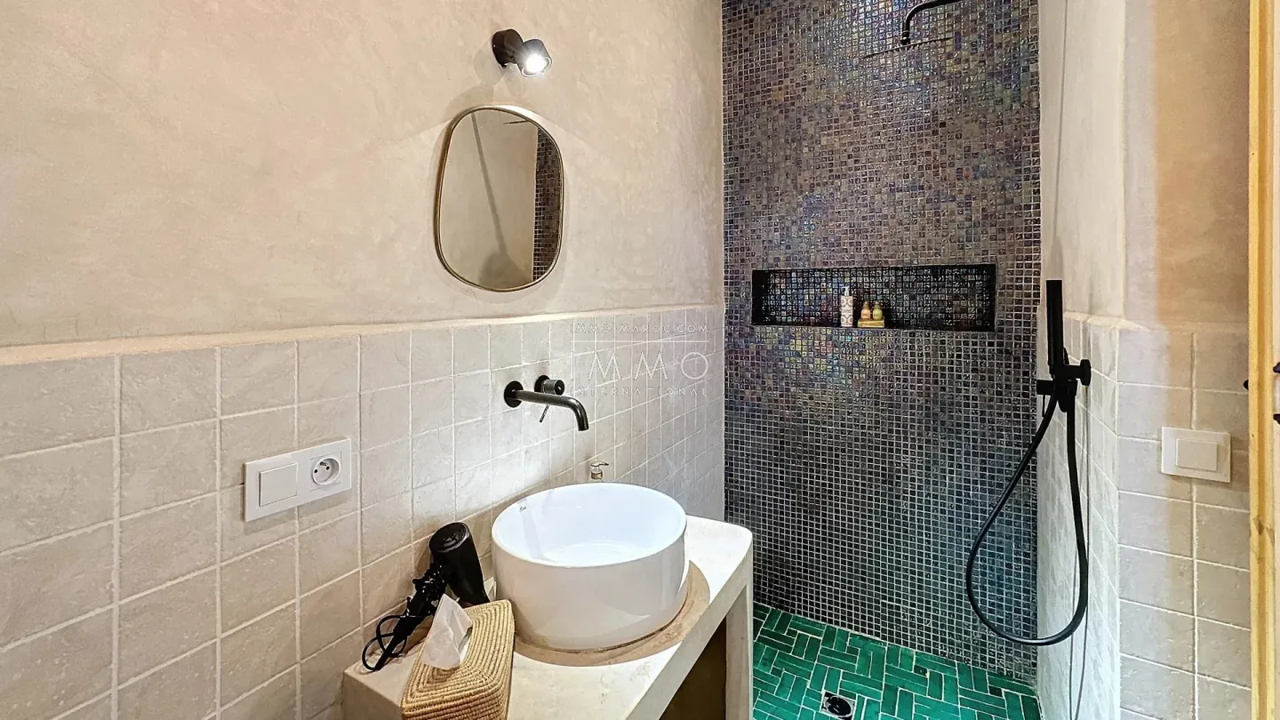 Riad à vendre – dar el bacha – 6 chambres – maison d'hôtes boho chic en activité – piscine chauffée – rooftop vue panoramique – maison d'hôtes possible