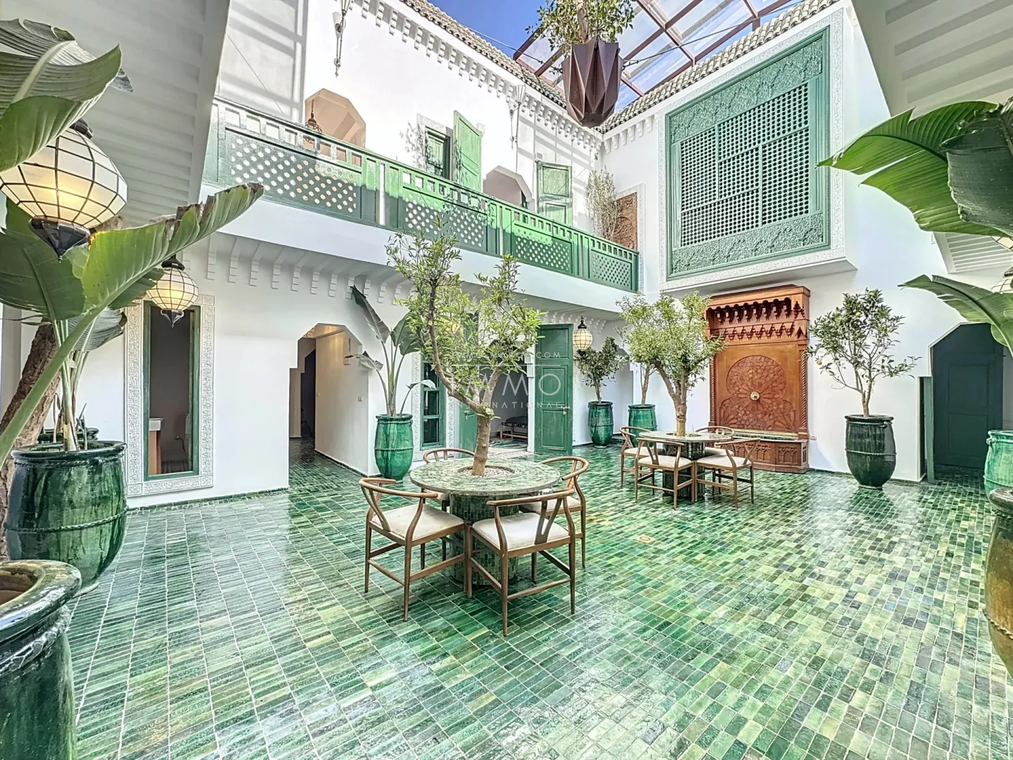 Riad à vendre – bab doukkala – 11 chambres – maison d'hôtes classée – spa 90 m² & 2 piscines – reconstruction neuve – potentiel hôtelier