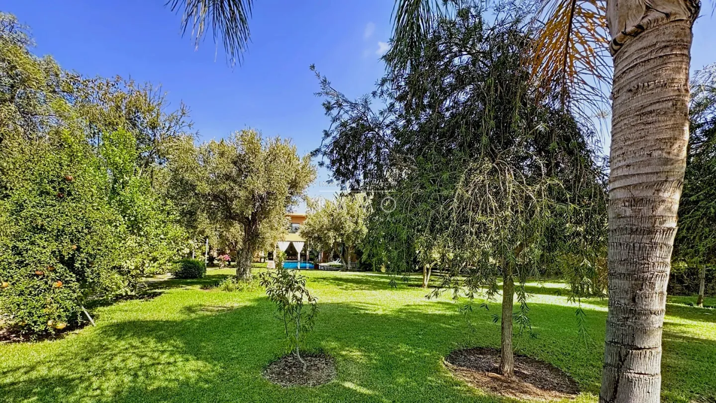 Villa à vendre route de ouarzazate – 4 suites – 650 m² – terrain 4 250 m² – piscine débordement 17x5 m – hammam