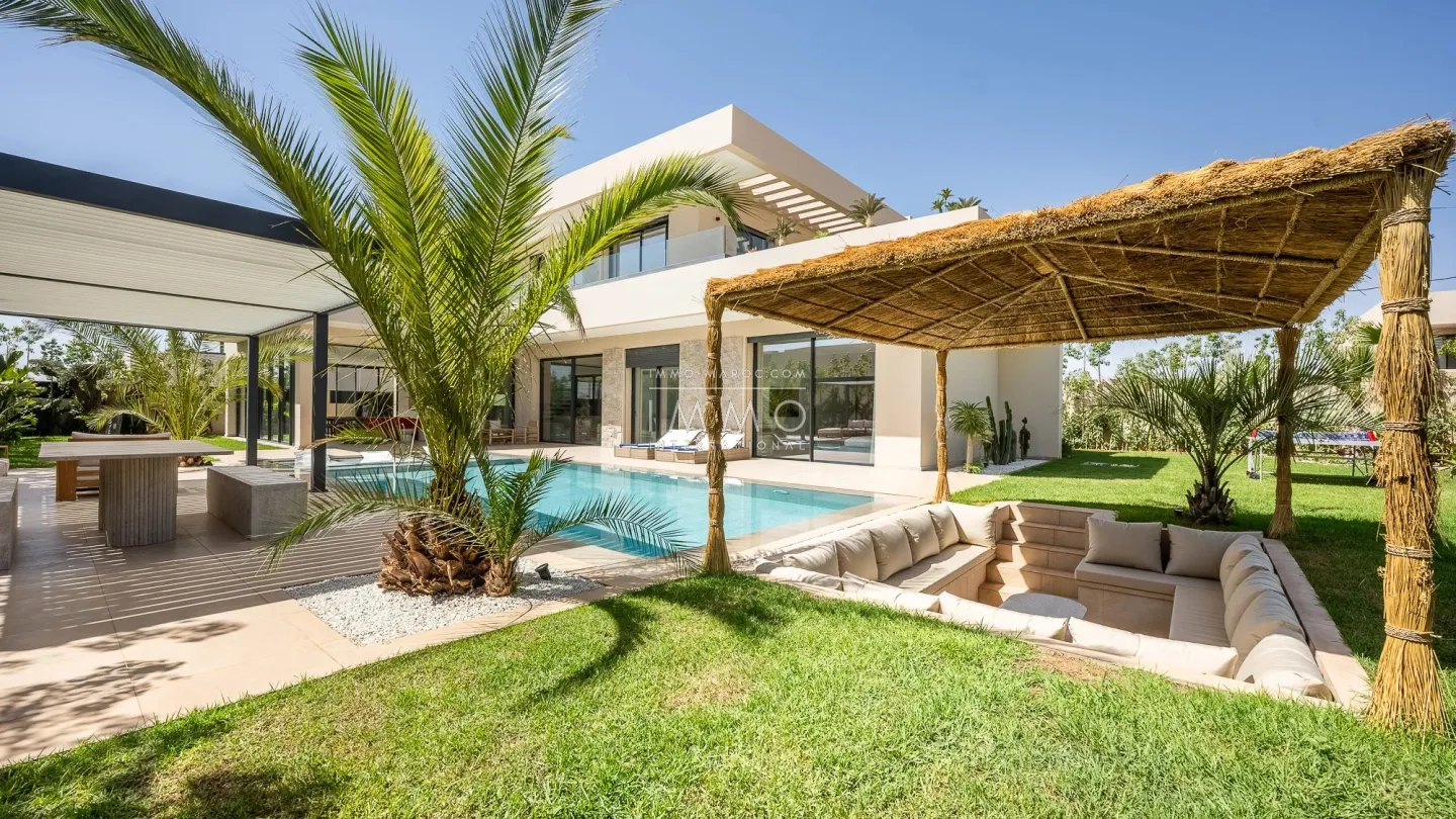 Villa à vendre route de l'ourika – 5 suites – 420 m² – terrain 1 000 m² – réception 130 m² – résidence sécurisée