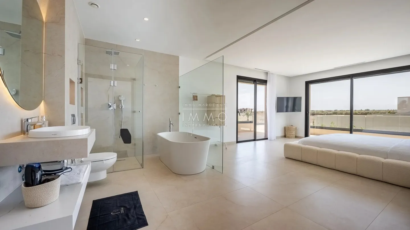 Villa à vendre route de l'ourika – 5 suites – 420 m² – terrain 1 000 m² – réception 130 m² – résidence sécurisée