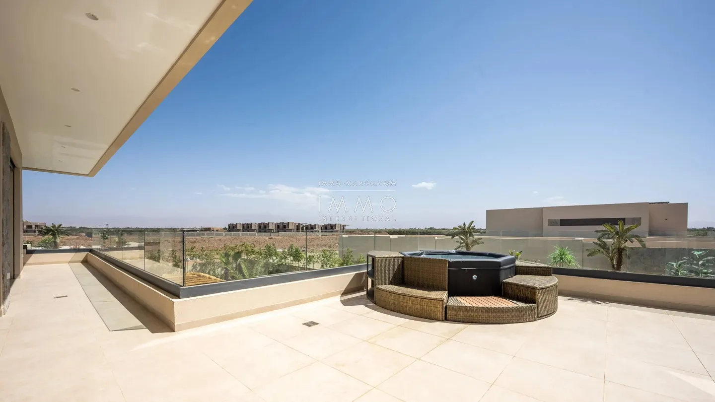 Villa à vendre route de l'ourika – 5 suites – 420 m² – terrain 1 000 m² – réception 130 m² – résidence sécurisée