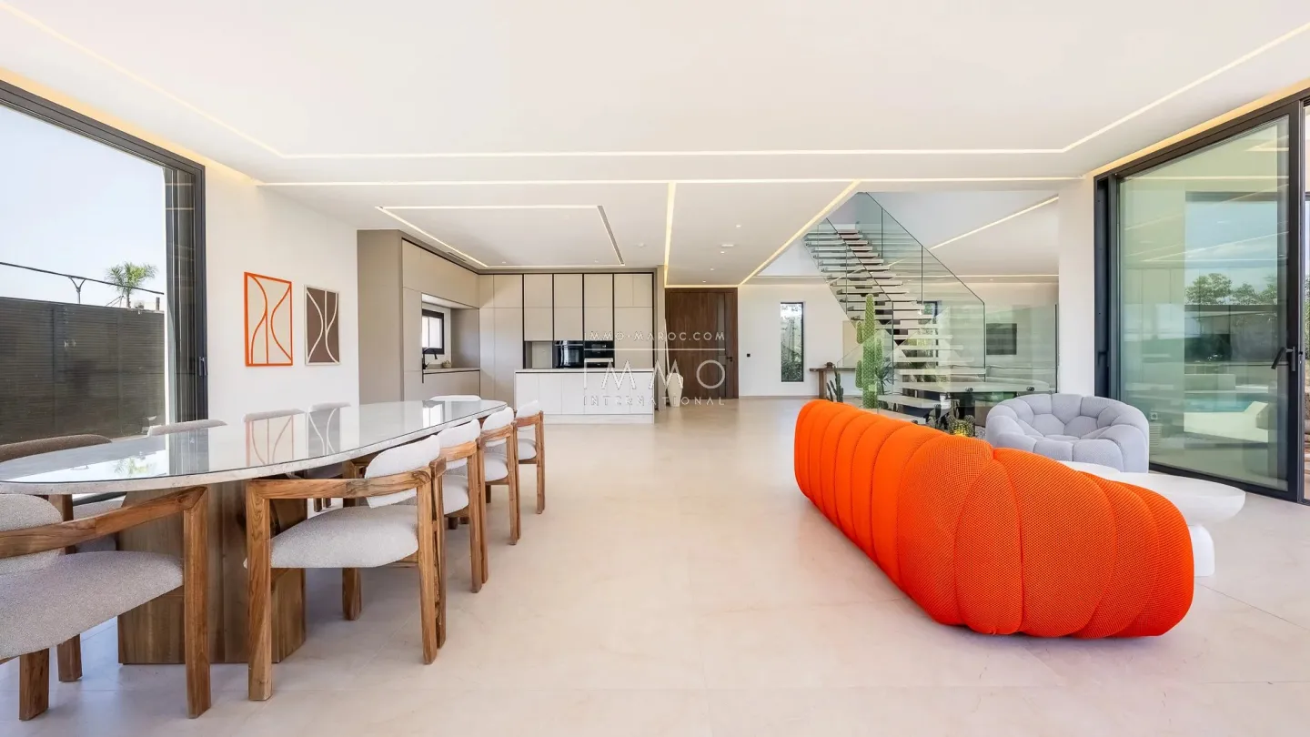 Villa à vendre route de l'ourika – 5 suites – 420 m² – terrain 1 000 m² – réception 130 m² – résidence sécurisée