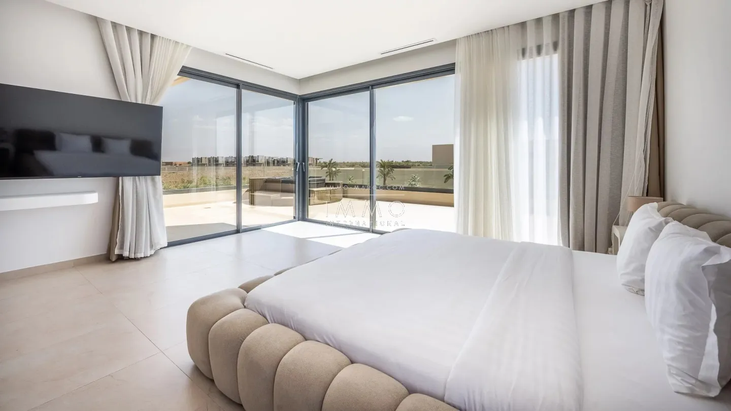 Villa à vendre route de l'ourika – 5 suites – 420 m² – terrain 1 000 m² – réception 130 m² – résidence sécurisée